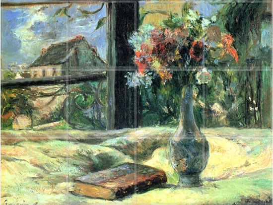 Blumenvase at the Window  (12 x 4