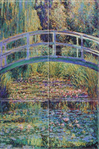Bridge over Pond of water 1899 (12 x 4