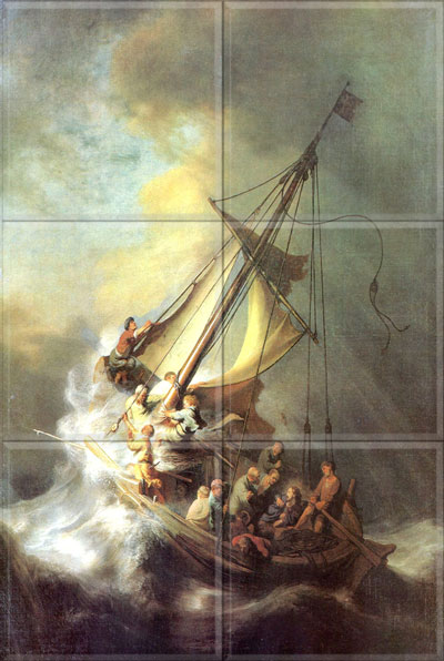 Christ in the Storm  (12 x 4