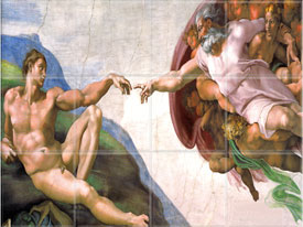 The Creation of Adam 1511 (12 x 4