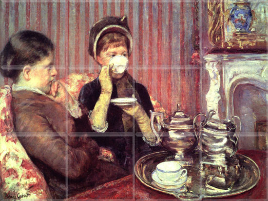Five O'Clock Tea 1880  (12 x 4