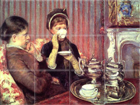 Five O'Clock Tea 1880  (12 x 4