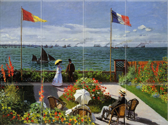 Jardin a Sainte Adresse  1867 (12 x 4