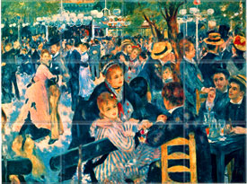 Le Moulin De La Galette 1876  (12 x 4