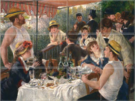 Luncheon at the Boating Party 1880  (12 x 4