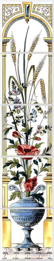 Poppy 5 Tile Panel