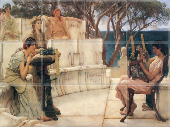Sappho and Acaeus 1881 (12 x 4