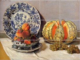 Still Life with Melon (12 x 4