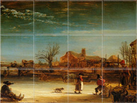 Winter Landscape 1634 (12 x 4