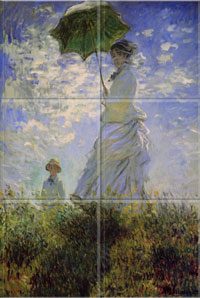 Woman with a Parasol 1875 (12 x 4