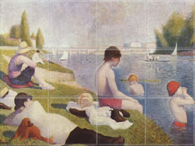 Bathes at Asnieres 1884 (12 x 4