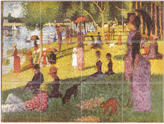 A Sunday Afternoon on the Island of La Grande Jatte (12 x 4